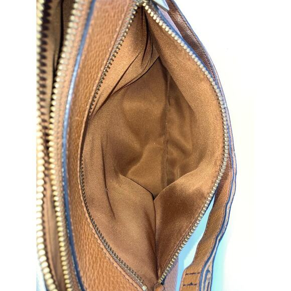 FOSSIL MEDIUM PEBBLED LEATHER TRI COLOR SHOULDER BAG - Picture 15 of 16